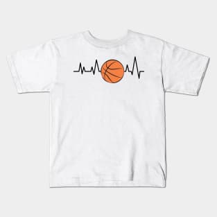 Heartbeat - Basketball Kids T-Shirt